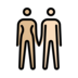Woman And Man Holding Hands: Medium-light Skin Tone, Light Skin Tone Emoji Copy Paste ― 👩🏼‍🤝‍👨🏻 - openmoji
