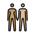 Woman And Man Holding Hands: Medium Skin Tone, Medium-light Skin Tone Emoji Copy Paste ― 👩🏽‍🤝‍👨🏼 - openmoji