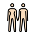 Woman And Man Holding Hands: Light Skin Tone Emoji Copy Paste ― 👫🏻 - openmoji