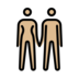 Woman And Man Holding Hands: Medium-light Skin Tone Emoji Copy Paste ― 👫🏼 - openmoji