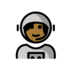Woman Astronaut: Medium-dark Skin Tone Emoji Copy Paste ― 👩🏾‍🚀 - openmoji