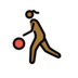 Woman Bouncing Ball: Medium-dark Skin Tone Emoji Copy Paste ― ⛹🏾‍♀ - openmoji