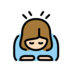 Woman Bowing: Light Skin Tone Emoji Copy Paste ― 🙇🏻‍♀ - openmoji