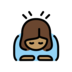 Woman Bowing: Medium Skin Tone Emoji Copy Paste ― 🙇🏽‍♀ - openmoji
