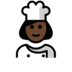 Woman Cook: Dark Skin Tone Emoji Copy Paste ― 👩🏿‍🍳 - openmoji