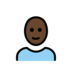 Woman: Dark Skin Tone, Bald Emoji Copy Paste ― 👩🏿‍🦲 - openmoji