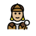 Woman Detective: Medium-light Skin Tone Emoji Copy Paste ― 🕵🏼‍♀ - openmoji