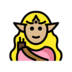 Woman Elf: Medium-light Skin Tone Emoji Copy Paste ― 🧝🏼‍♀ - openmoji