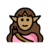 Woman Elf: Medium Skin Tone Emoji Copy Paste ― 🧝🏽‍♀ - openmoji