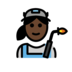 Woman Factory Worker: Dark Skin Tone Emoji Copy Paste ― 👩🏿‍🏭 - openmoji