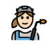Woman Factory Worker: Light Skin Tone Emoji Copy Paste ― 👩🏻‍🏭 - openmoji