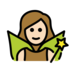 Woman Fairy: Light Skin Tone Emoji Copy Paste ― 🧚🏻‍♀ - openmoji