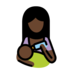 Woman Feeding Baby: Dark Skin Tone Emoji Copy Paste ― 👩🏿‍🍼 - openmoji