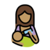 Woman Feeding Baby: Medium Skin Tone Emoji Copy Paste ― 👩🏽‍🍼 - openmoji