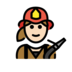 Woman Firefighter: Light Skin Tone Emoji Copy Paste ― 👩🏻‍🚒 - openmoji