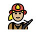 Woman Firefighter: Medium-light Skin Tone Emoji Copy Paste ― 👩🏼‍🚒 - openmoji