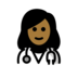 Woman Health Worker: Medium-dark Skin Tone Emoji Copy Paste ― 👩🏾‍⚕ - openmoji