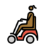 Woman In Motorized Wheelchair: Medium-dark Skin Tone Emoji Copy Paste ― 👩🏾‍🦼 - openmoji