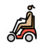 Woman In Motorized Wheelchair: Medium-light Skin Tone Emoji Copy Paste ― 👩🏼‍🦼 - openmoji