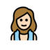 Woman In Steamy Room: Light Skin Tone Emoji Copy Paste ― 🧖🏻‍♀ - openmoji