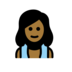 Woman In Steamy Room: Medium-dark Skin Tone Emoji Copy Paste ― 🧖🏾‍♀ - openmoji