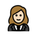 Woman In Tuxedo: Light Skin Tone Emoji Copy Paste ― 🤵🏻‍♀ - openmoji