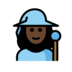 Woman Mage: Dark Skin Tone Emoji Copy Paste ― 🧙🏿‍♀ - openmoji