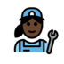 Woman Mechanic: Dark Skin Tone Emoji Copy Paste ― 👩🏿‍🔧 - openmoji