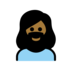 Woman: Medium-dark Skin Tone, Beard Emoji Copy Paste ― 🧔🏾‍♀ - openmoji
