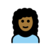 Woman: Medium-dark Skin Tone, Curly Hair Emoji Copy Paste ― 👩🏾‍🦱 - openmoji