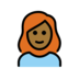 Woman: Medium-dark Skin Tone, Red Hair Emoji Copy Paste ― 👩🏾‍🦰 - openmoji