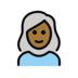 Woman: Medium-dark Skin Tone, White Hair Emoji Copy Paste ― 👩🏾‍🦳 - openmoji