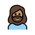 Woman: Medium Skin Tone, Beard Emoji Copy Paste ― 🧔🏽‍♀ - openmoji