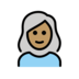 Woman: Medium Skin Tone, White Hair Emoji Copy Paste ― 👩🏽‍🦳 - openmoji