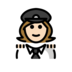 Woman Pilot: Light Skin Tone Emoji Copy Paste ― 👩🏻‍✈ - openmoji