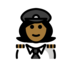 Woman Pilot: Medium-dark Skin Tone Emoji Copy Paste ― 👩🏾‍✈ - openmoji