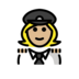 Woman Pilot: Medium-light Skin Tone Emoji Copy Paste ― 👩🏼‍✈ - openmoji