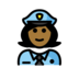 Woman Police Officer: Medium-dark Skin Tone Emoji Copy Paste ― 👮🏾‍♀ - openmoji