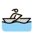 Woman Rowing Boat: Light Skin Tone Emoji Copy Paste ― 🚣🏻‍♀ - openmoji