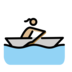 Woman Rowing Boat: Medium-light Skin Tone Emoji Copy Paste ― 🚣🏼‍♀ - openmoji
