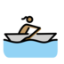 Woman Rowing Boat: Medium Skin Tone Emoji Copy Paste ― 🚣🏽‍♀ - openmoji