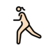 Woman Running: Light Skin Tone Emoji Copy Paste ― 🏃🏻‍♀ - openmoji