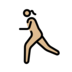 Woman Running: Medium-light Skin Tone Emoji Copy Paste ― 🏃🏼‍♀ - openmoji