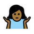 Woman Shrugging: Medium-dark Skin Tone Emoji Copy Paste ― 🤷🏾‍♀ - openmoji