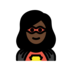 Woman Superhero: Dark Skin Tone Emoji Copy Paste ― 🦸🏿‍♀ - openmoji