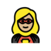 Woman Superhero: Medium-light Skin Tone Emoji Copy Paste ― 🦸🏼‍♀ - openmoji