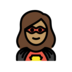 Woman Superhero: Medium Skin Tone Emoji Copy Paste ― 🦸🏽‍♀ - openmoji