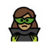 Woman Supervillain: Medium Skin Tone Emoji Copy Paste ― 🦹🏽‍♀ - openmoji