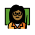 Woman Teacher: Medium-dark Skin Tone Emoji Copy Paste ― 👩🏾‍🏫 - openmoji