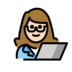 Woman Technologist: Light Skin Tone Emoji Copy Paste ― 👩🏻‍💻 - openmoji